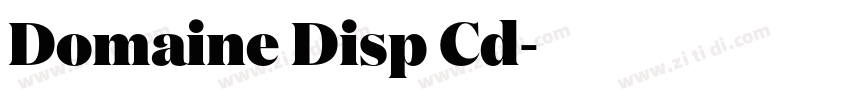 Domaine Disp Cd字体转换 Domaine Disp Cd字体转换